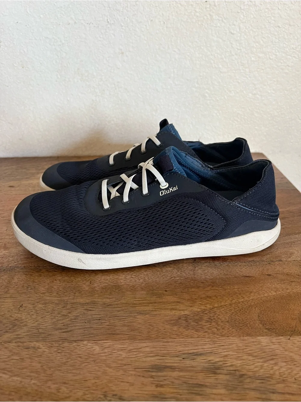 Olukai Moku Pae Men’s Breathable Boat Blue Shoes Size 10.5